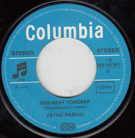 Petra Pascal : Drei Schritte Vor Und Zwei Zurück (7", Single)