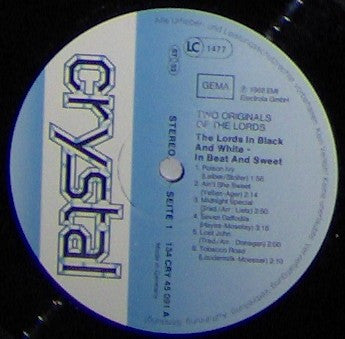 The Lords : Two Originals of The Lords - In Black And White In Beat And Sweet / 2 - Shakin' All Over (2xLP, Comp)