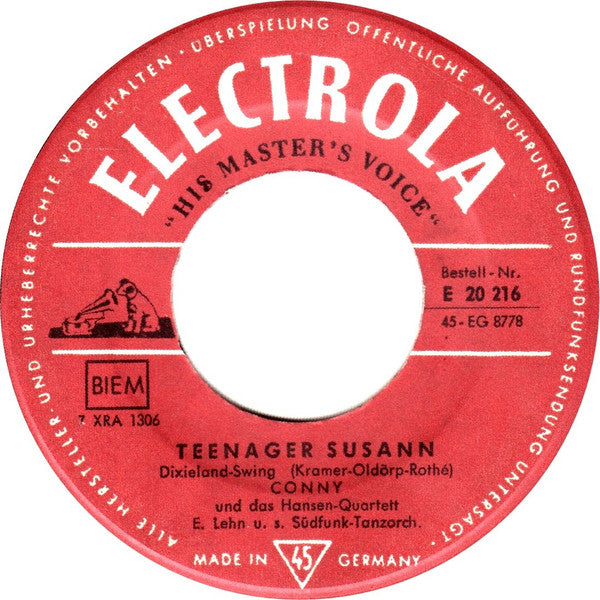 Conny Froboess : Diana / Teenager Susann (7", Single, RE)