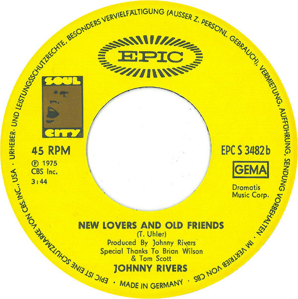 Johnny Rivers : Help Me Rhonda (7", Single)