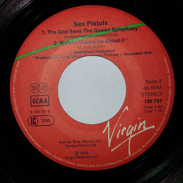 Sex Pistols : C'Mon Everybody (7")