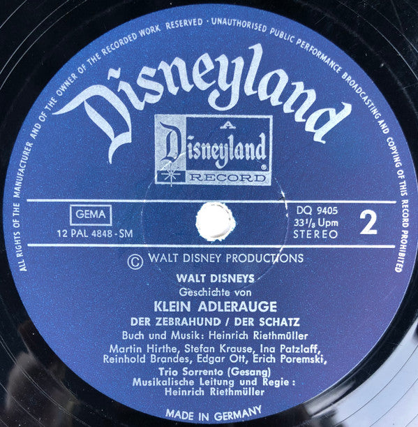 Heinrich Riethmüller : Walt Disneys Klein Adlerauge (LP, Album)