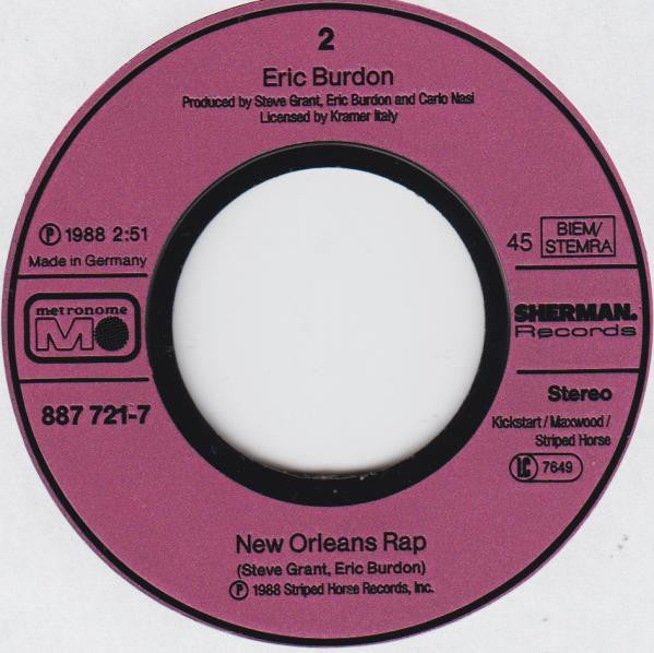 Eric Burdon : Run For Your Life (7", Single)