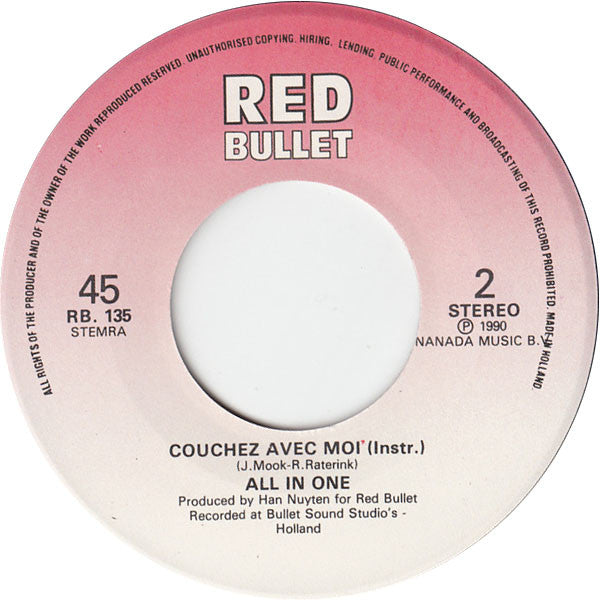 All In One (8) : Couchez Avec Moi (7", Single)