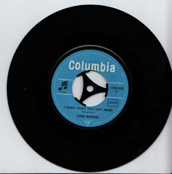 John Burness : Theresa / I Don't Want You (Any More) (7")
