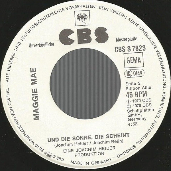 Maggie Mae : Komm' Klopf Heut' Nacht An Die Tür (7", Single, Promo)