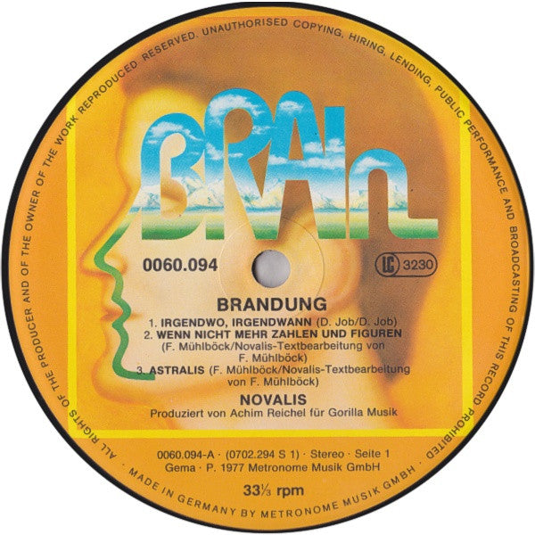Novalis (3) : Brandung (LP, Album, RE)