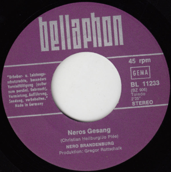 Nero Brandenburg : Dingeling (Live) (7", Single)