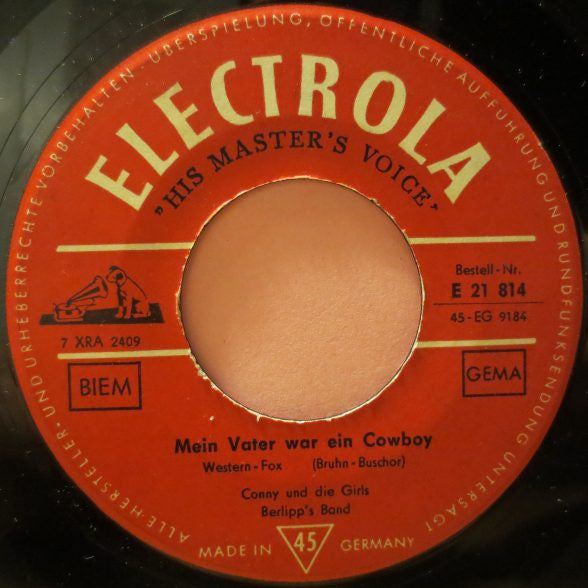 Conny Froboess : Ich Bin Für Die Liebe Nicht Zu Jung / Mein Vater War Ein Cowboy (7", Single)