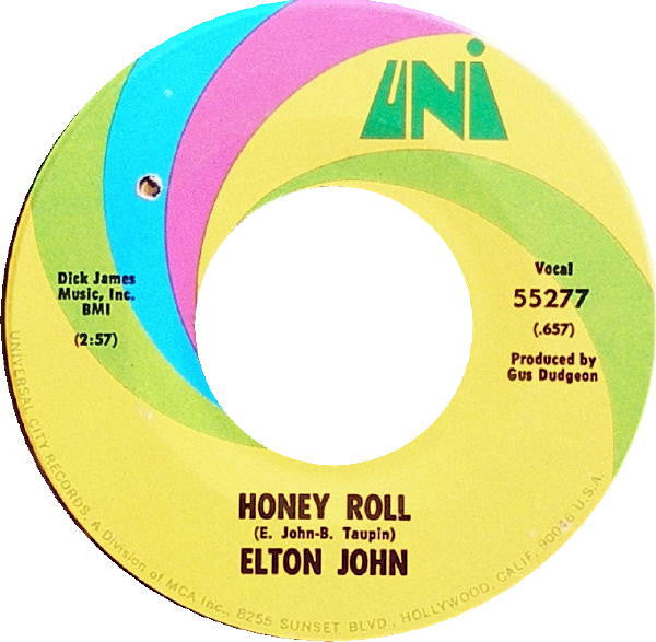 Elton John : Friends / Honey Roll (7")