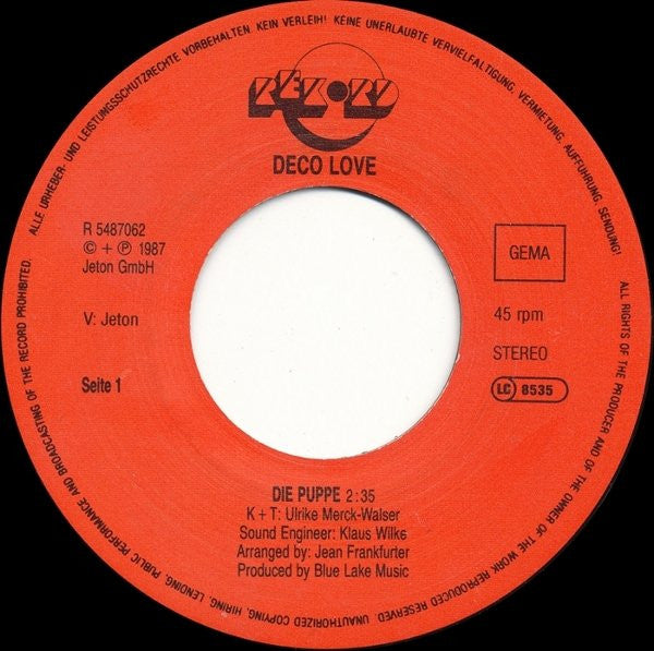 Deco Love : Puppe / Puppet (7")