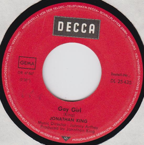 Jonathan King : Cherry, Cherry (7", Single)