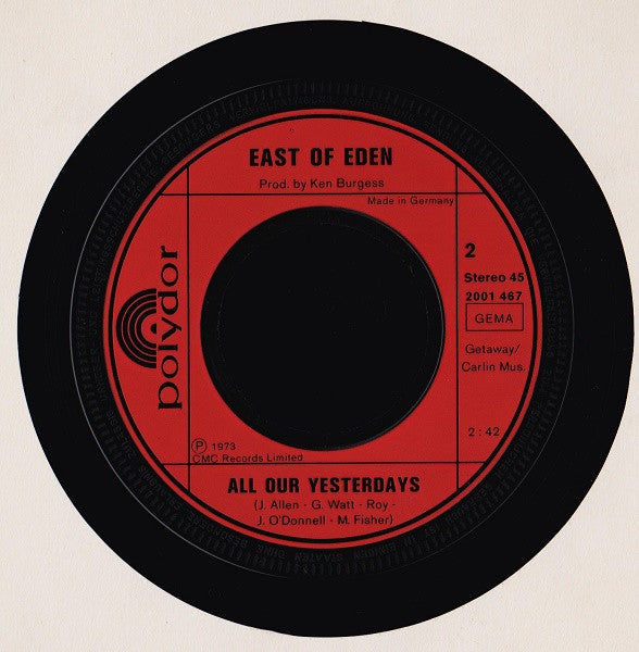 East Of Eden (2) : Sin City Girls (7", Single)