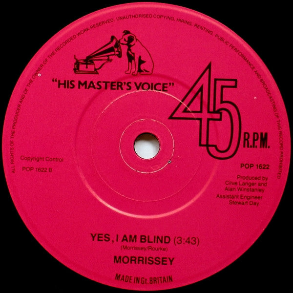 Morrissey : Ouija Board, Ouija Board (7", Single)