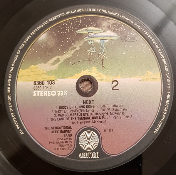 The Sensational Alex Harvey Band : Next ... (LP, Album, RE)