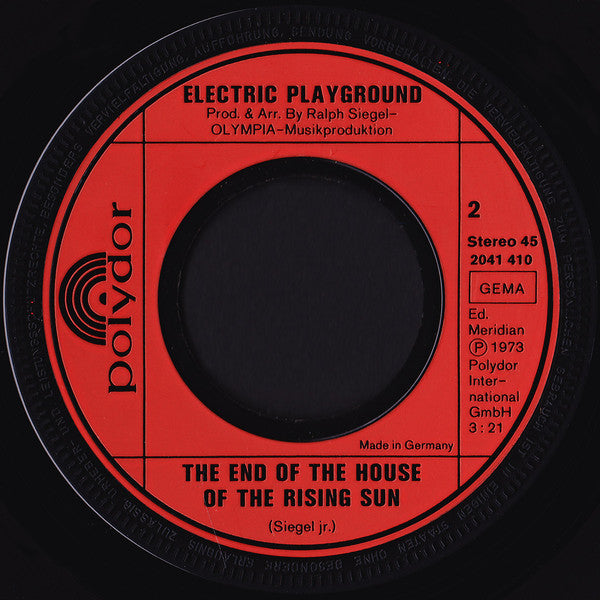 Electric Playground* : Forever Yours (Mitternachts-Blues) (7", Single)