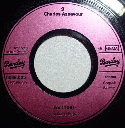Charles Aznavour : Camarade (7", Single)