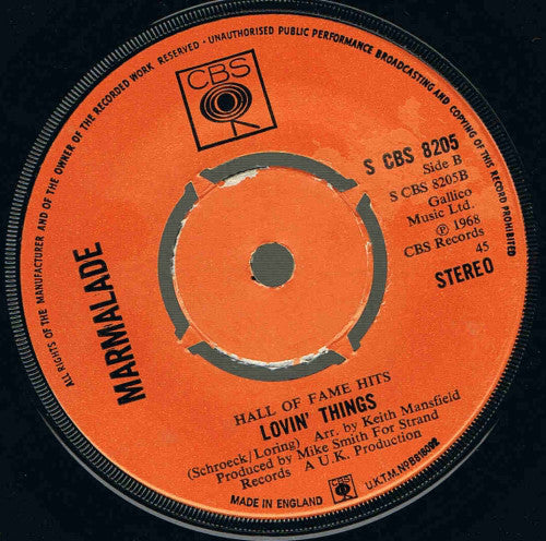 The Marmalade : Ob-La-Di - Ob-La-Da / Lovin' Things (7", RE)