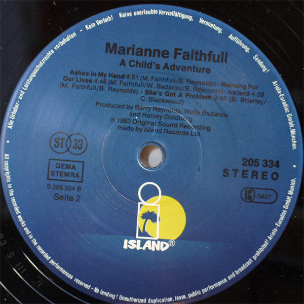 Marianne Faithfull : A Childs Adventure (LP, Album, RE)