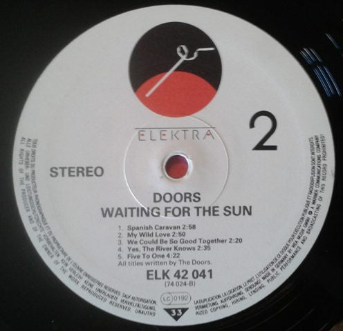 The Doors : Waiting For The Sun (LP, Album, RE)