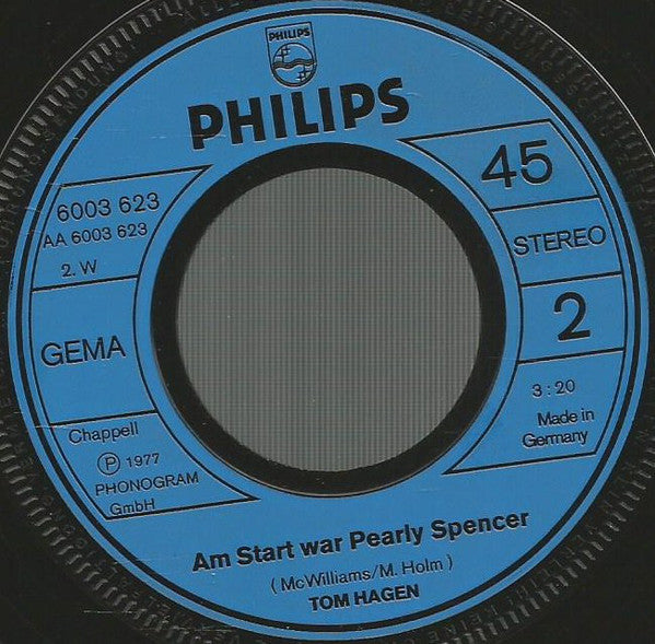 Tom Hagen (5) : Sieben Wochen Nach Bombay (7", Single)