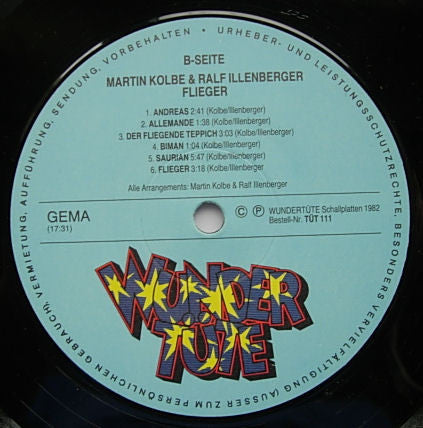 Martin Kolbe · Ralf Illenberger : Flieger (LP, Album, RP)