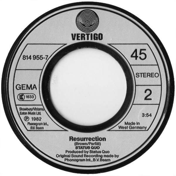 Status Quo : Marguerita Time (7", Single)