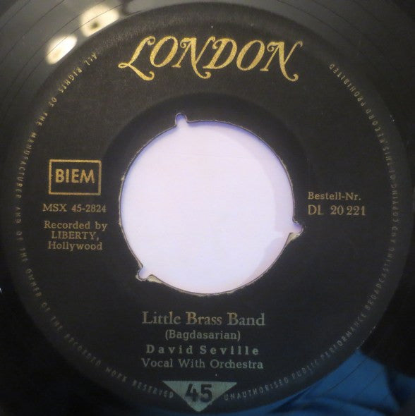 The Chipmunks / David Seville : The Chipmunk Song / Little Brass Band (7", Single)
