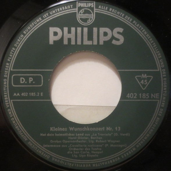 Various : Kleines Wunschkonzert Nr. 13 (7", EP)