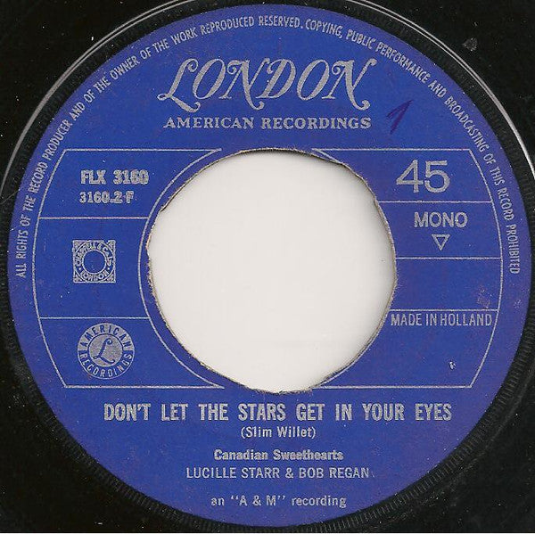 Canadian Sweethearts : Wayward Wind / Don't Let The Stars Get In Your Eyes (7", Single)