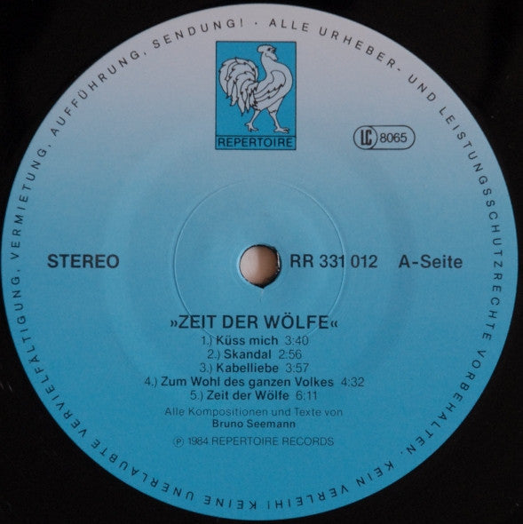 Vera Kaa Band : Zeit Der Wölfe (LP, Album)