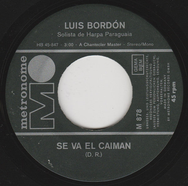 Luis Bordón : Pa-Ran-Pan-Pan (7", Single)