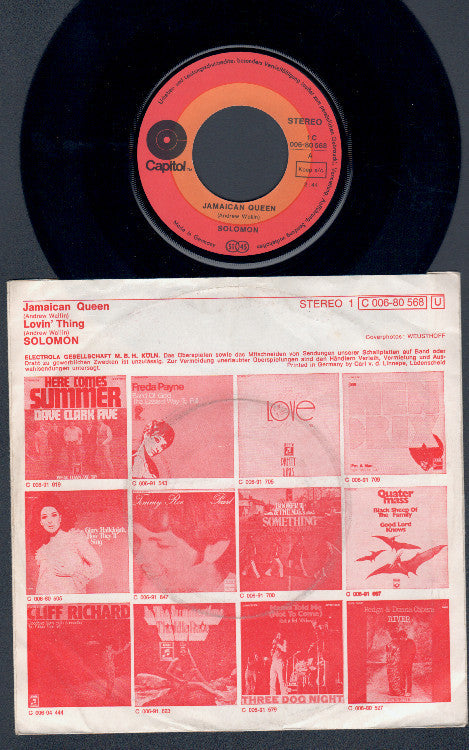 Solomon (20) : Jamaican Queen / Lovin' Thing (7")