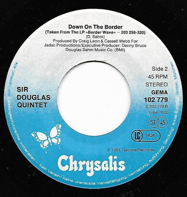 Sir Douglas Quintet : Sheila Tequila (7")