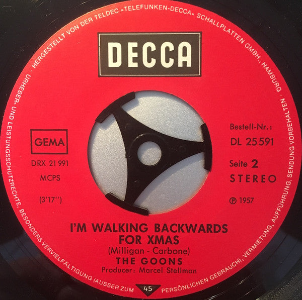 The Goons : Ying Tong Song / I'm Walking Backwards For Christmas (7", Single, RE)