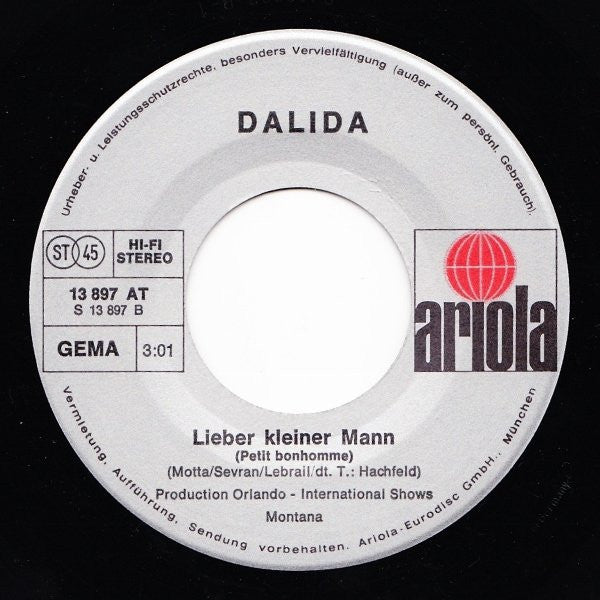 Dalida : Manuel (7", Single)