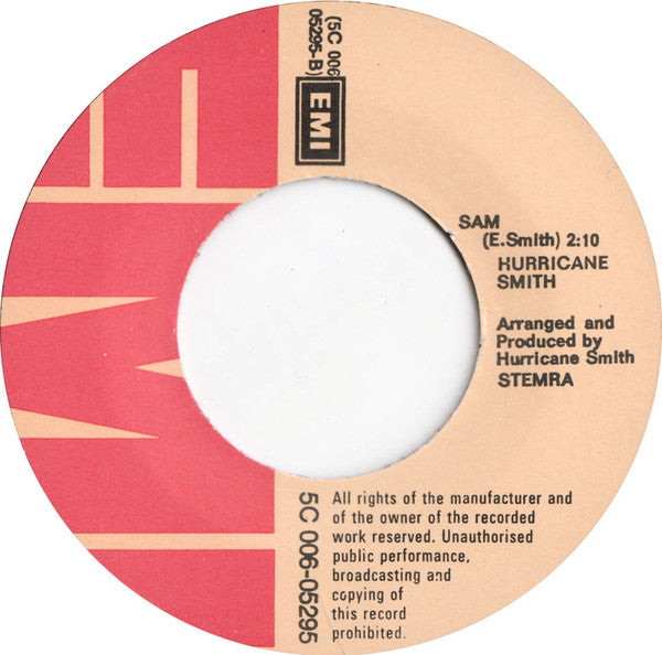 Hurricane Smith : Beautiful Day, Beautiful Night (7", Single)