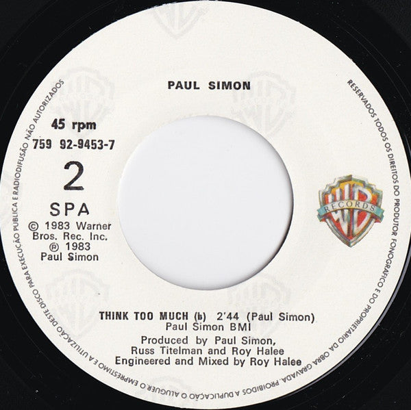 Paul Simon : Allergies (7", Single)