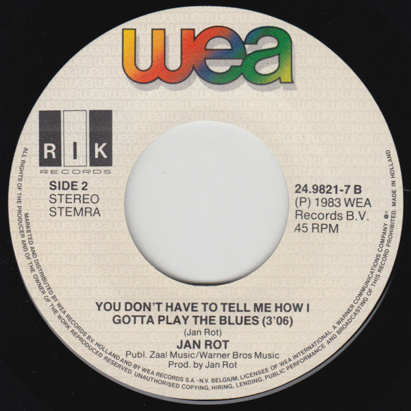 Jan Rot Featuring The Demonettes : 25 Kisses (7", Single)