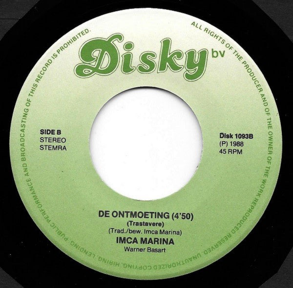 Imca Marina : Twee Zwarte Ogen (7", Single)