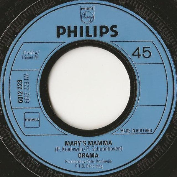 Drama (8) : Mary's Mamma (7")