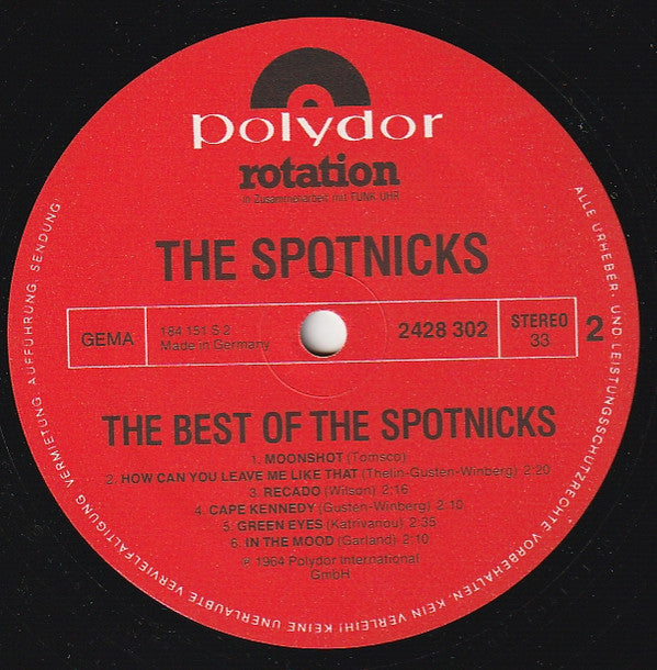 The Spotnicks : The Best Of Spotnicks (LP, Comp, RE)