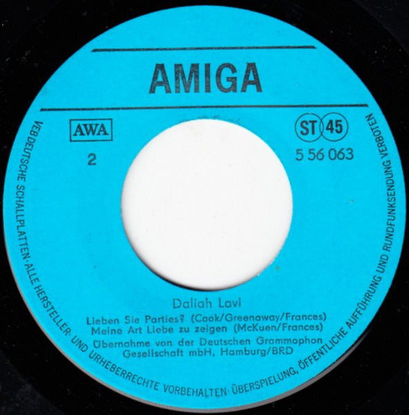 Daliah Lavi : Daliah Lavi (7", EP)