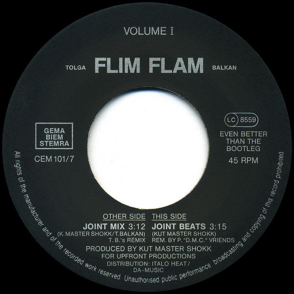 Tolga "Flim Flam" Balkan : Pump Up The Flim Flam (7", Single, Bla)