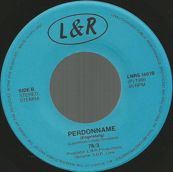 78-3 : Perdonname (7", Single)
