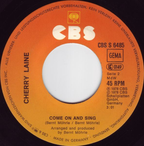 Cherry Laine : Catch The Cat (7", Single)