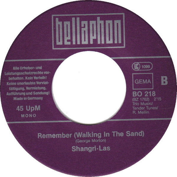 The Shangri-Las : Leader Of The Pack (7", Single, RE)