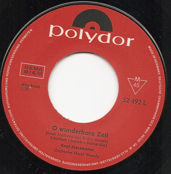 Knut Kiesewetter : Willst Du Dein Herz Mir Schenken (7", Single, Mono)