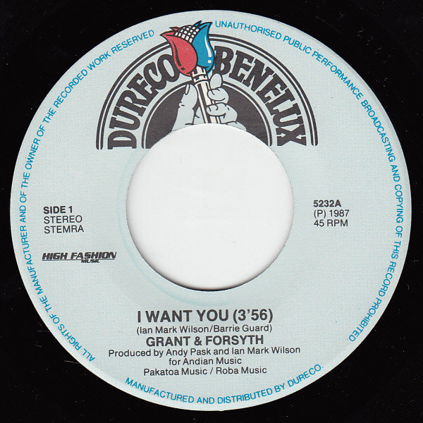Grant & Forsyth : I Want You (7", Single)