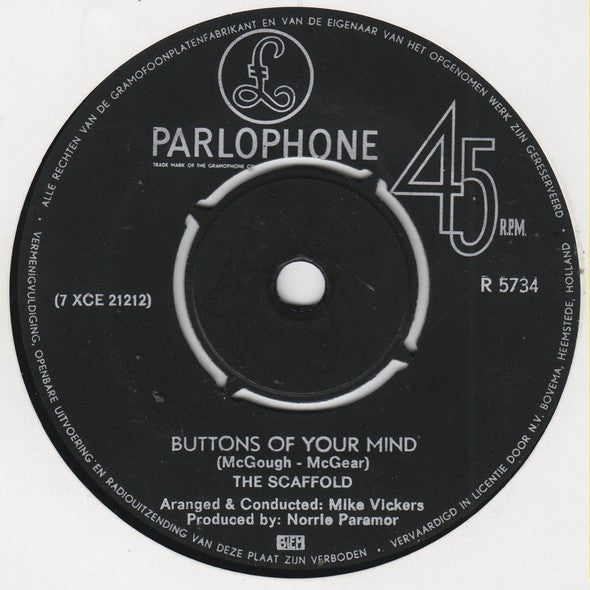 Scaffold : Lily The Pink (7", Single, Bla)